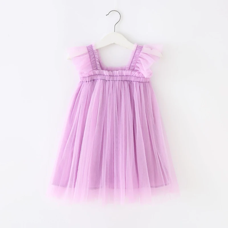 cute dresses Summer Dress Cute Sleeveless Strap Tulle Baby Girl Dress First Birthday Girl Party Princess Dresses Baby Girl Clothes 12M-6T christmas dress