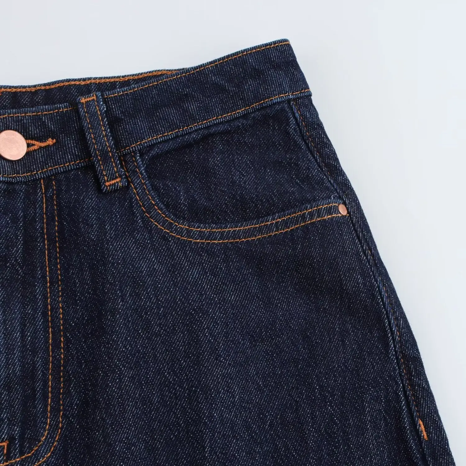 TFAFXY 2025, Frühling Casual Denim Lange Röcke Frauen Hohe Taille Zipper Vorne Split Lange Röcke Mode Taschen Vintage Mujer Rock – Detail 5
