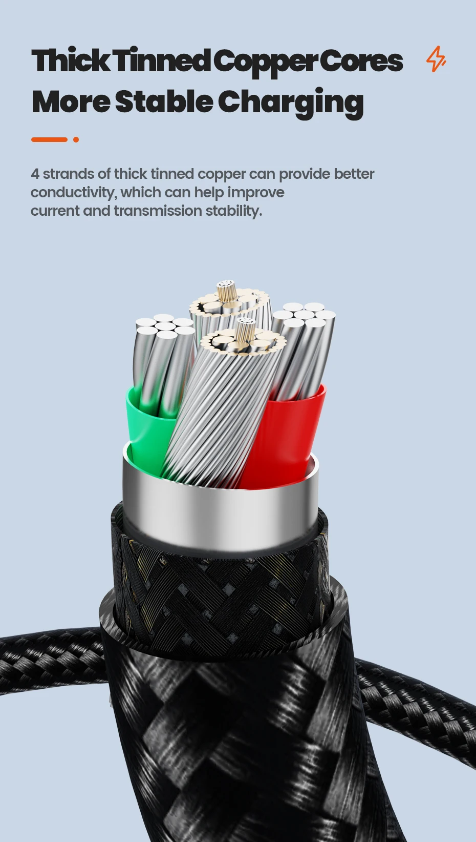 Toocki 100W USB Type C Cable For Huawei Honor Xiaomi Samsung Super Charge Fast Charging USB C Charger Data Cable Wire Cord 1m 2m