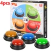 Answer Buzzers for Game Shows 4pcs Game Buzzers with Lights & Sounds Buzz Buttons for Kids - Perfect for Classroom Games 1