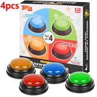 Answer Buzzers for Game Shows 4pcs Game Buzzers with Lights & Sounds Buzz Buttons for Kids - Perfect for Classroom Games 1