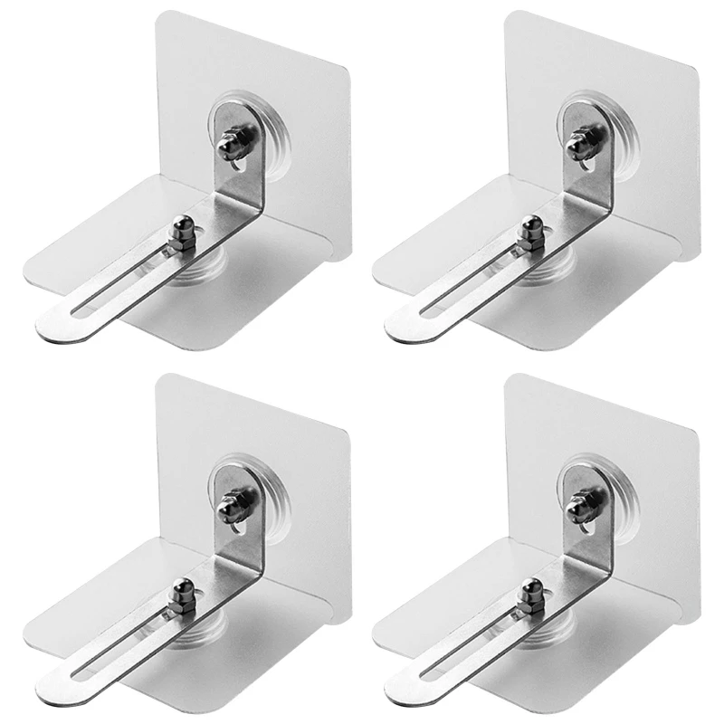 Furniture wall anchors 4Pcs Furniture anchors anti-tip furniture straps adjustable anti-fall buckle cabinet anchors wall J16 22