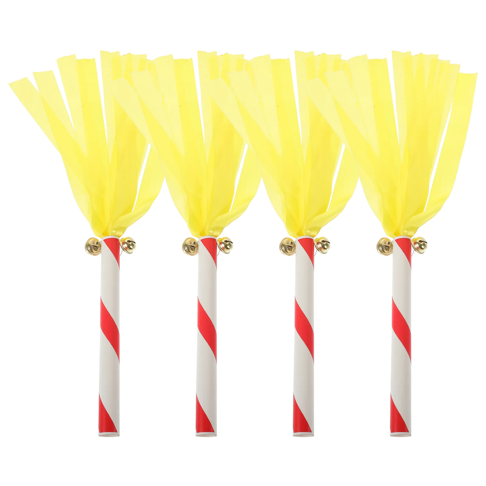 

4 Pcs Cheerleader The Cheerleaders Leading Pompoms Favors Cheerleading Costume Party Pvc Kindergarten