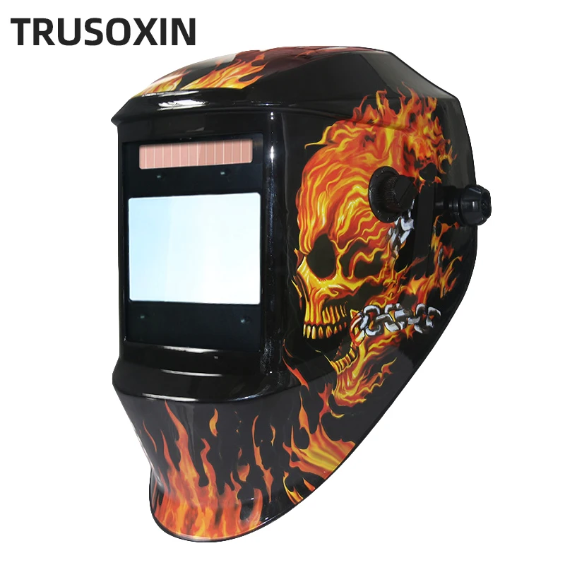 

New Big 4 arc sensor DIN5-DIN13 Solar Auto Dimming TIG MIG MMA Grinding True color welding mask/Welder cap/Welder glasses PC cov
