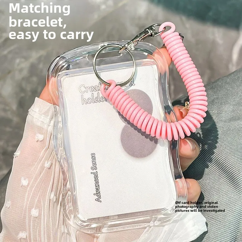 Creative Photocard Holder Photo Protector Idol Picture Protector Card Holder Keychain Photo Sleeves Bus Card Student Case card holder credit card holder photo card holder card protector idol card protector idol card book photo card binder