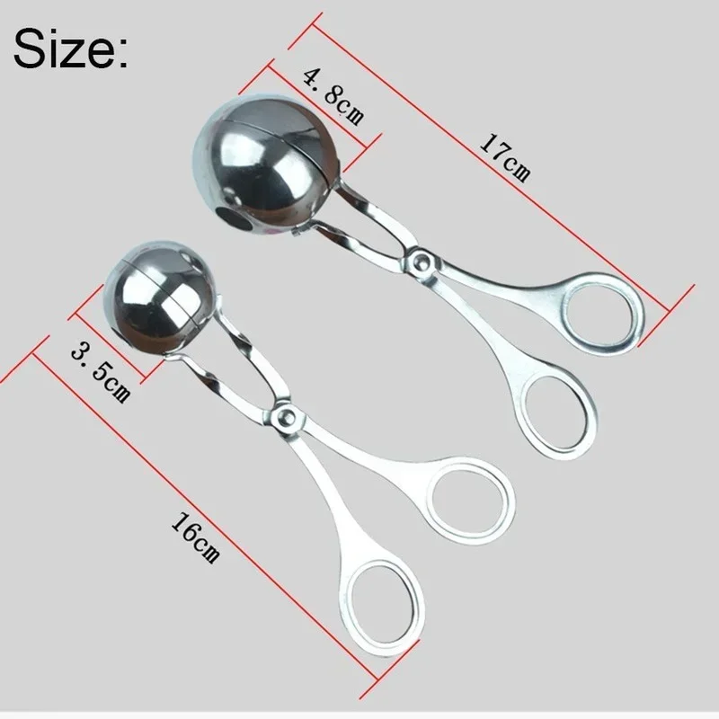 Meatball Maker Stainless steel meatball clip fishball rice ball making mold squeeze meatball artifact kitchen gadget