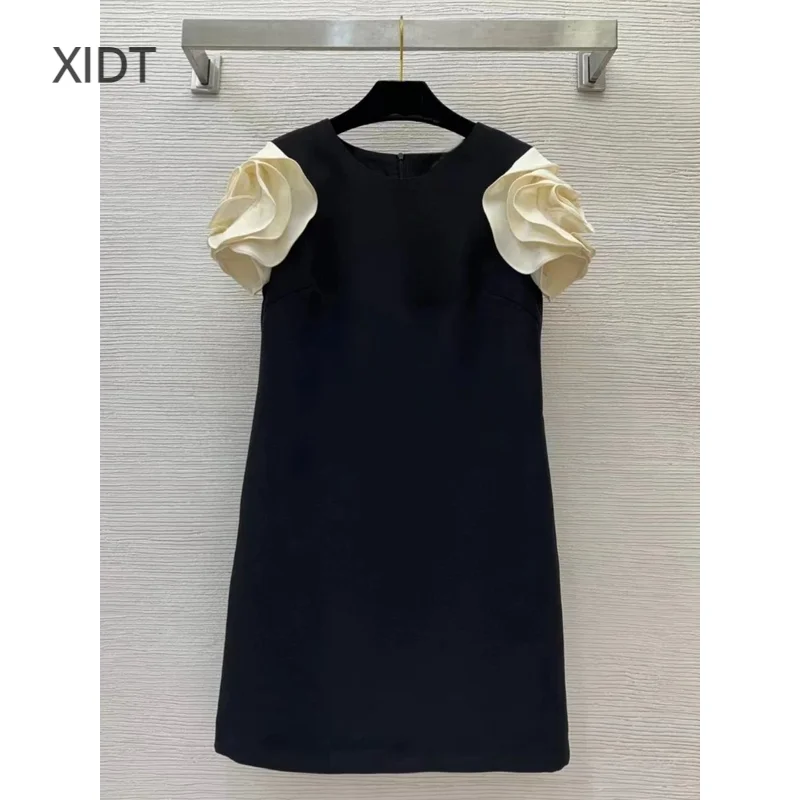 

New products for early spring 2024! Handmade, agile and elegant 3D floral bud sleeve design dress. High end heavy craftsmanship