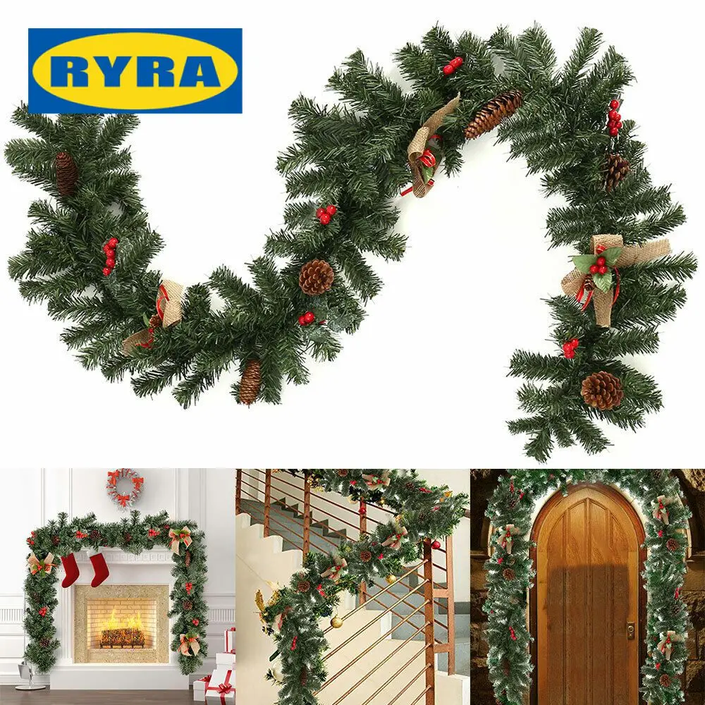 

Искусственное дерево, ротанговая дверь, искусственное дерево, 180 см, ротанговая гирлянда, подвеска для лестницы, подвесные украшения, венок, яркий ПВХ