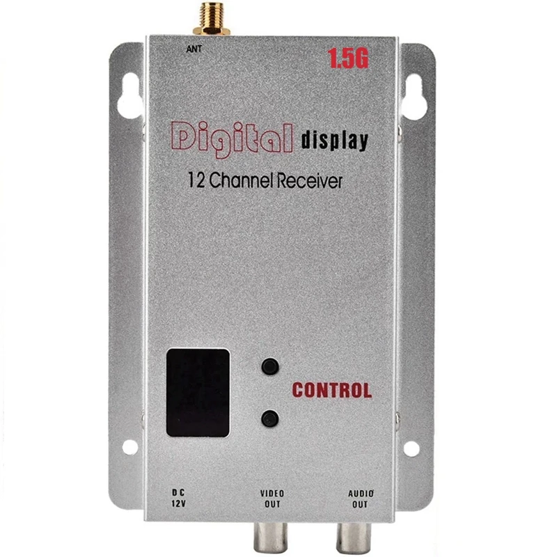 FPV 장거리 드론 비행기용 오디오 비디오 리시버, 1.5G, 1.5W, FPV VRX, 12CH, 1500MW