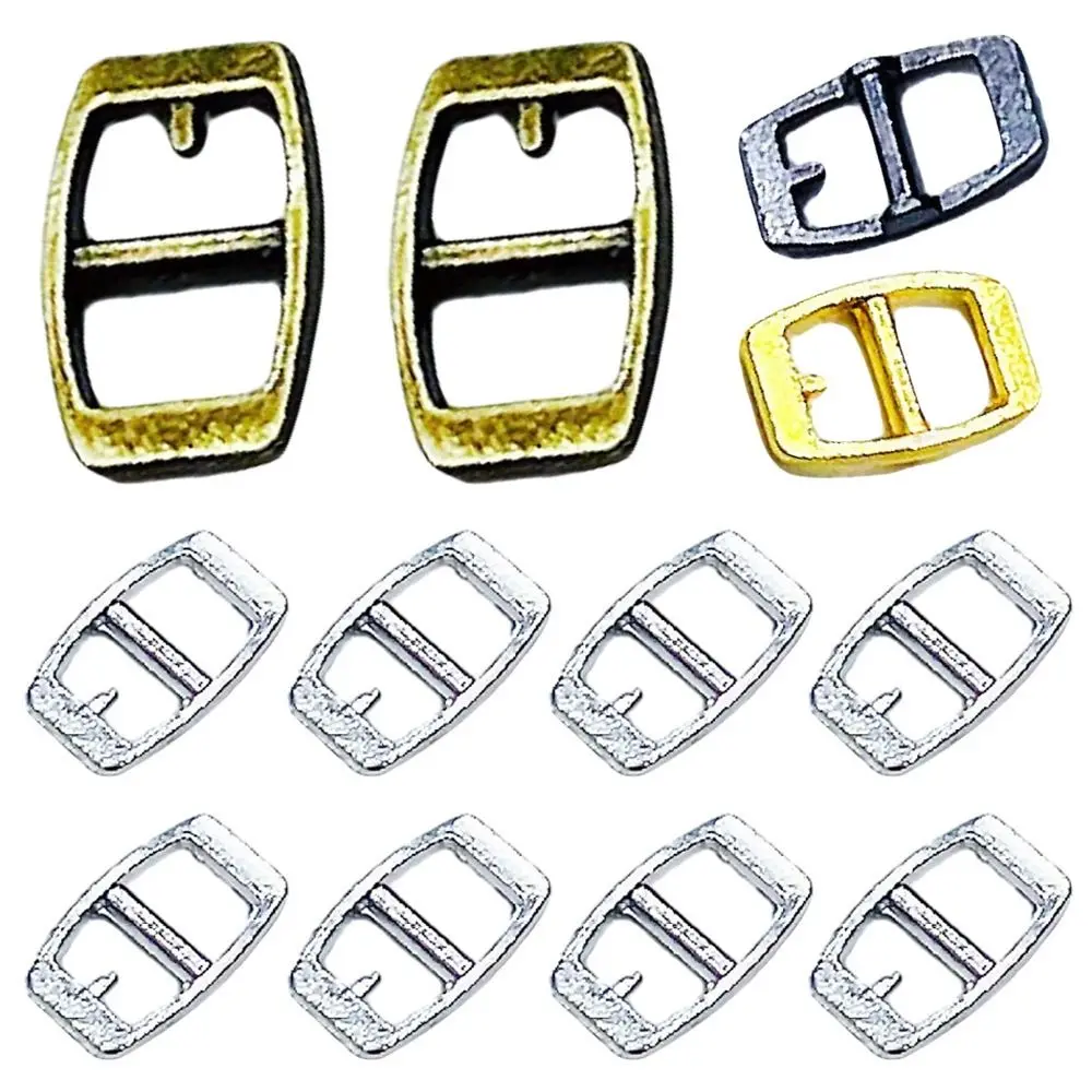 

50pcs Adjustment Tri-glide Belt Buckle 4.5mm Mini Belt Buckles Newest Ultra-small Shoes Clothes Accessories DIY Doll Belt