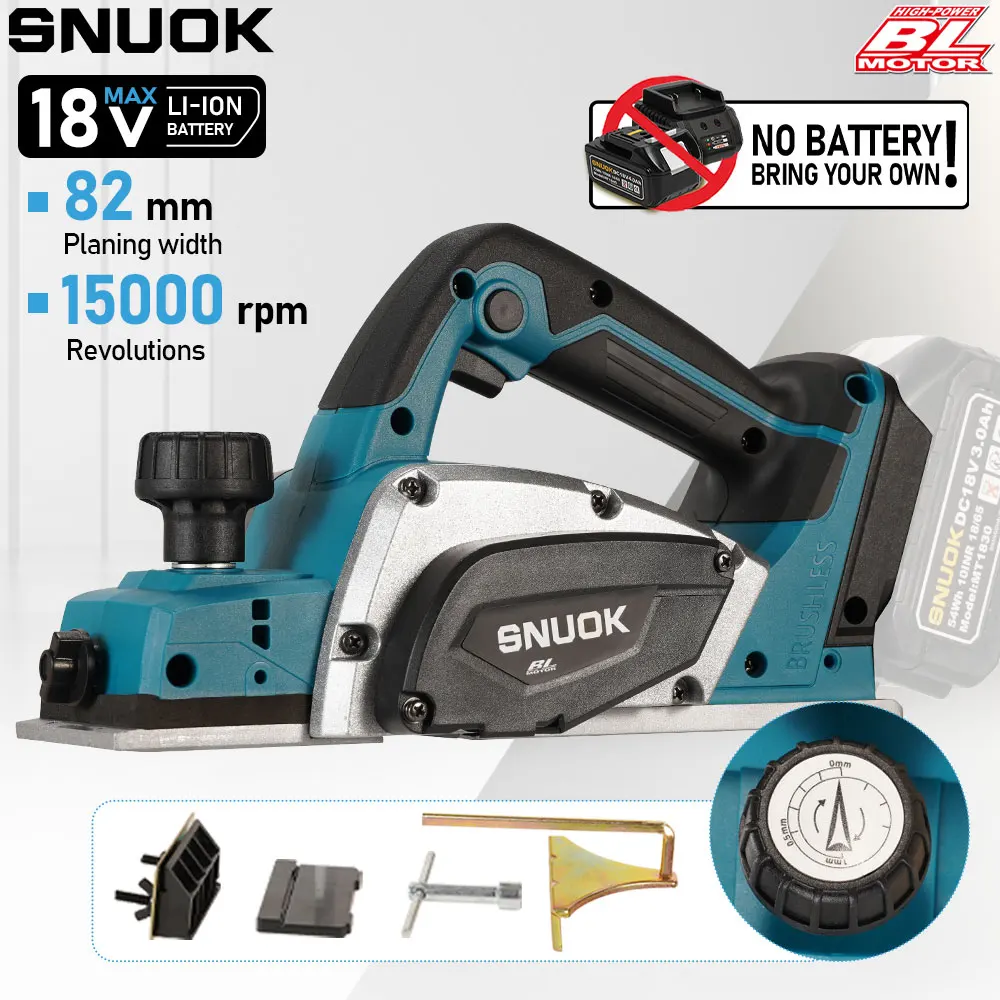 Brushless 9mm Cordless Planer 1
