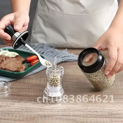 

Grind Salt And Pepper Mill Ceramic Manual Kitchen Design Machine Origin Spices Tool Gadgets Shaker Acrylic Grinders