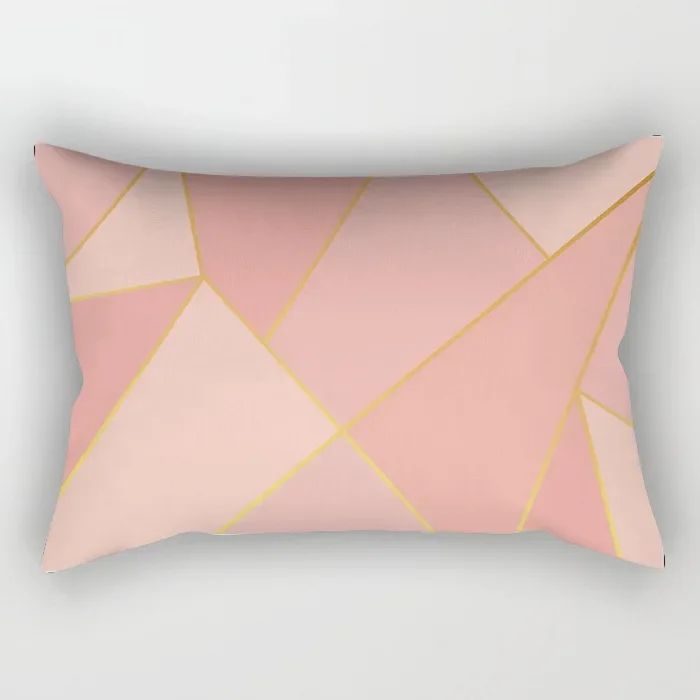 Nordic Pink Simple Style Ins Style Pillow Cover 30x50cm 40x60cm/12x20in 16x24in Office Living Room Lumbar Cushion Cover 3