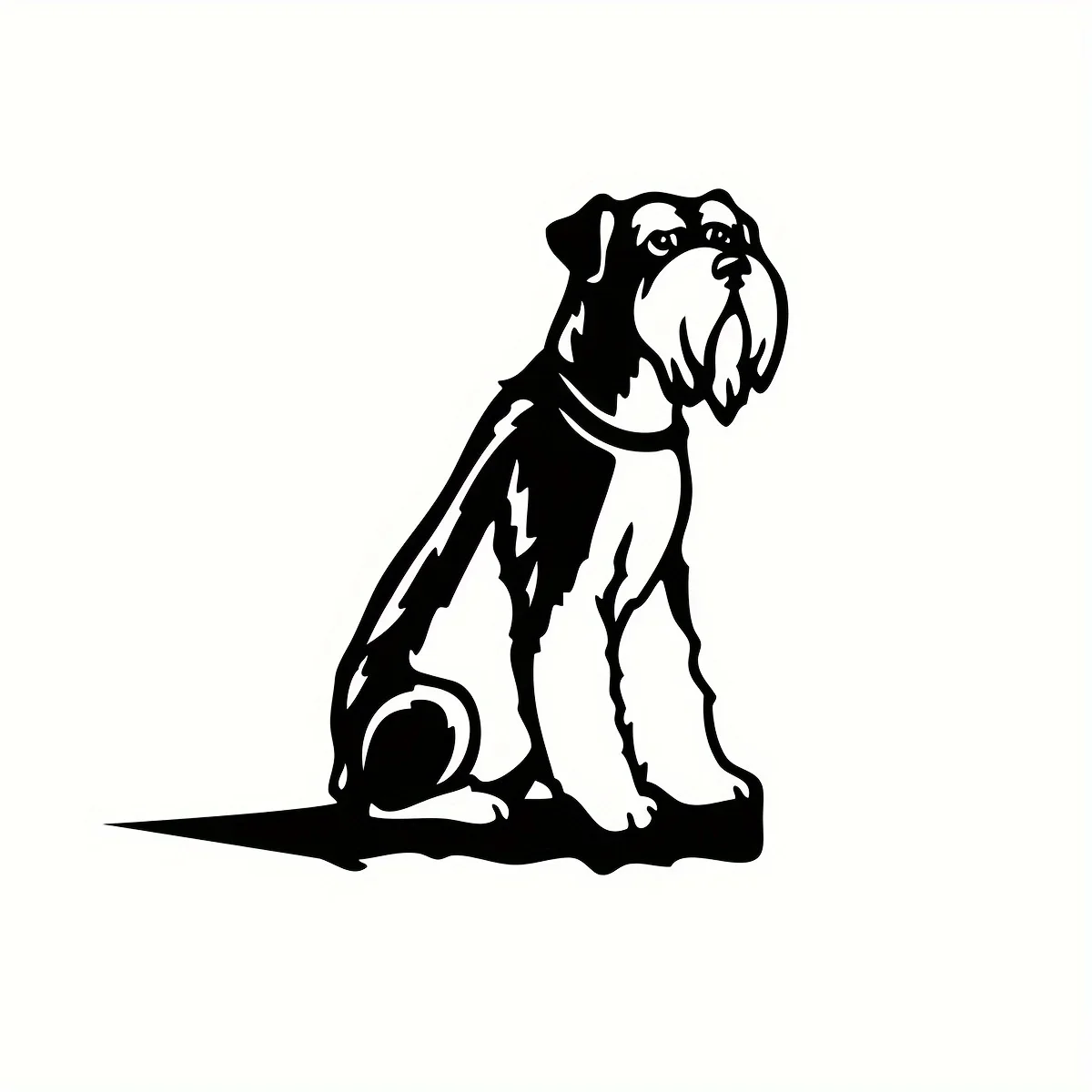 

Металлический знак шнауцера силуэт щенок собака вырез деревенский Открытый Декор для дома и сада новоселье подарок для любителей собаки