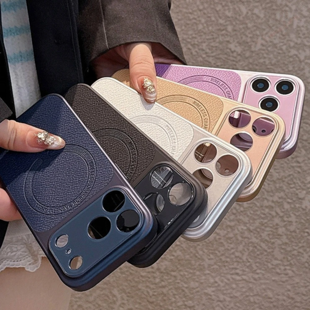 Leather Magnetic Phone Case - Luxury Shockproof Hard Protector Cover