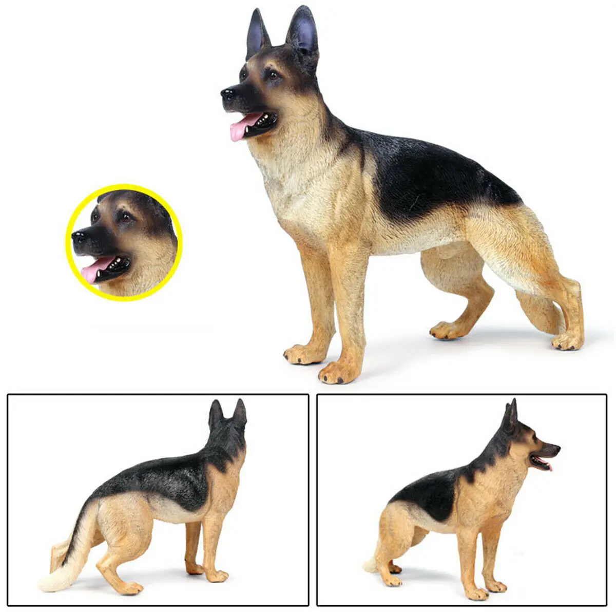 ドイツシェパード犬 フィギュア 約30cm Amazon.co.jp: ドイツのシェパード犬モデル軍兵士のための玩具静
