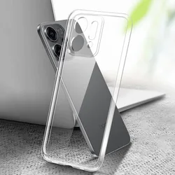 Ultra Slim Clear TPU Case - 360° Protection, Soft & Flexible, Anti - Fingerprint Mobile Phone Cover for OPPO Reno14 F 4G (Clear)