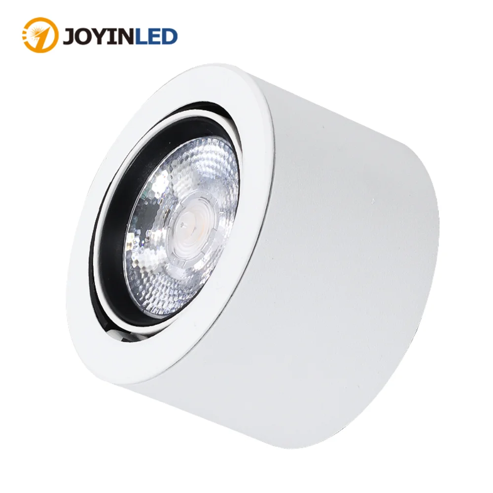

Black White 7W Surface Mounted LED Downlight Adjustable Ceiling Lamp for Kitchen Porch Wall Spot Light Apply for Indoor Lighting