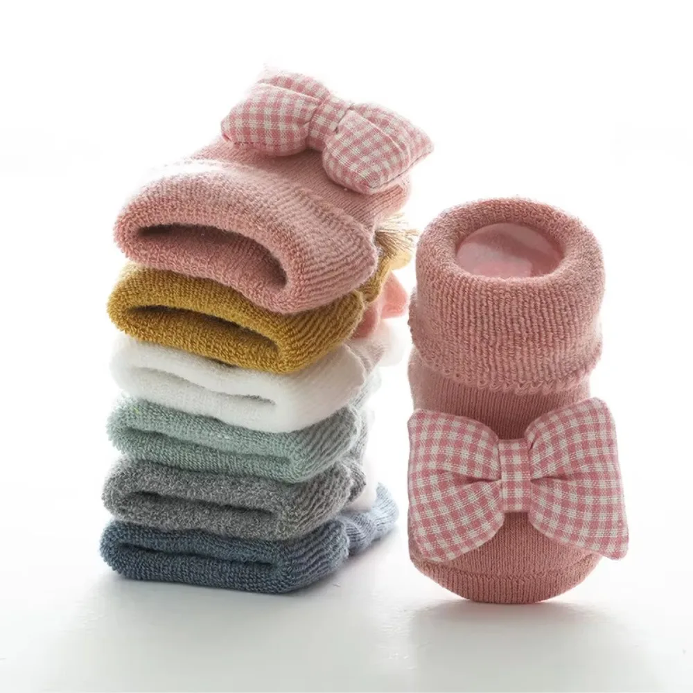 Baby Cartoon Cotton Socks for Newborns Non-slip Toddler Infant Winter Socks Kids Floor for Girls Boys Clothing Xmas cotton socks