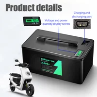 Batterie Li-ion de remplacement d'origine NIU 60v 26Ah 32Ah 45Ah pour moto NIU NIQ NIQ GT + chargeur 5A 6