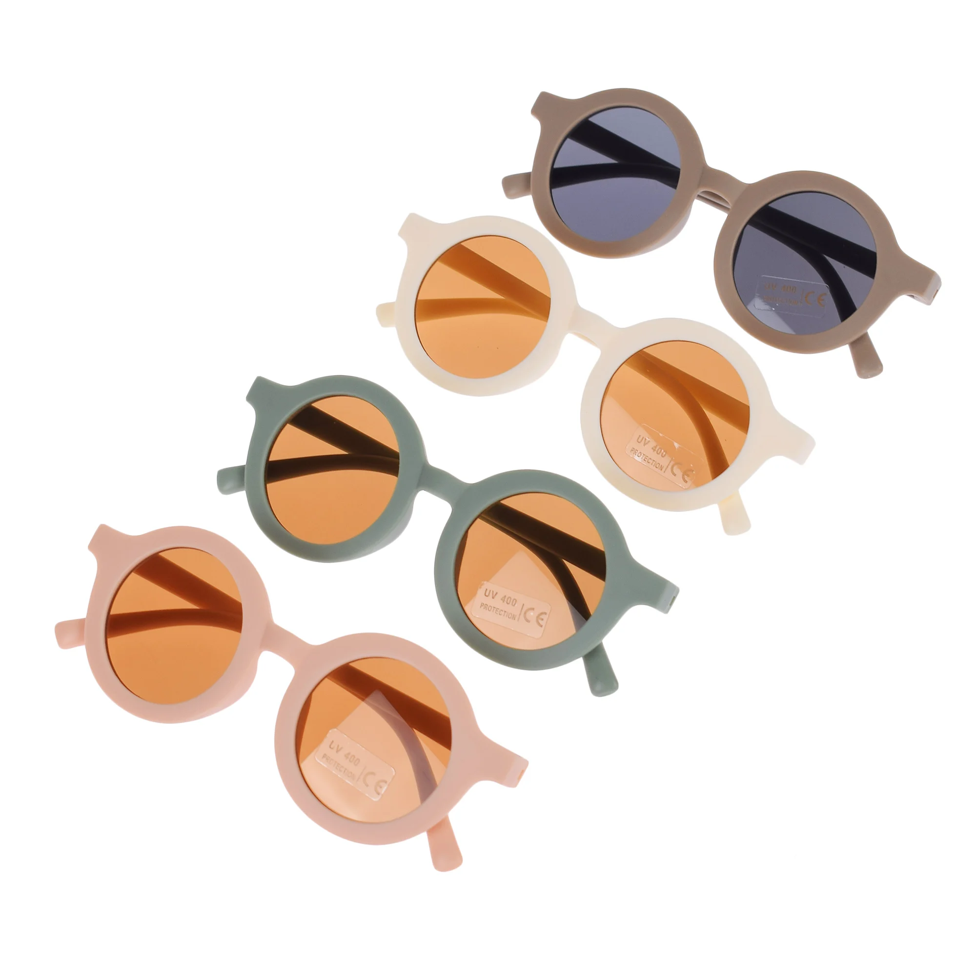 New Lovely Kids Baby Sunglasses Children Sun Round Street Beat Boy Girls Eyeglasses Protection Glasses Hair Accessories_voghion.com