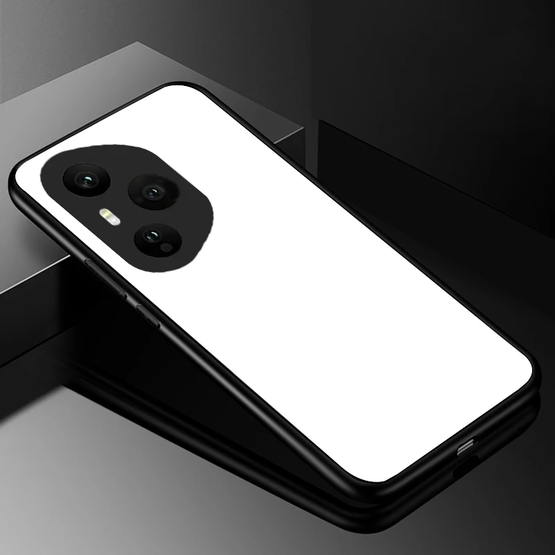 Luxury Tempered Glass Hard Back Bumper Phone Case