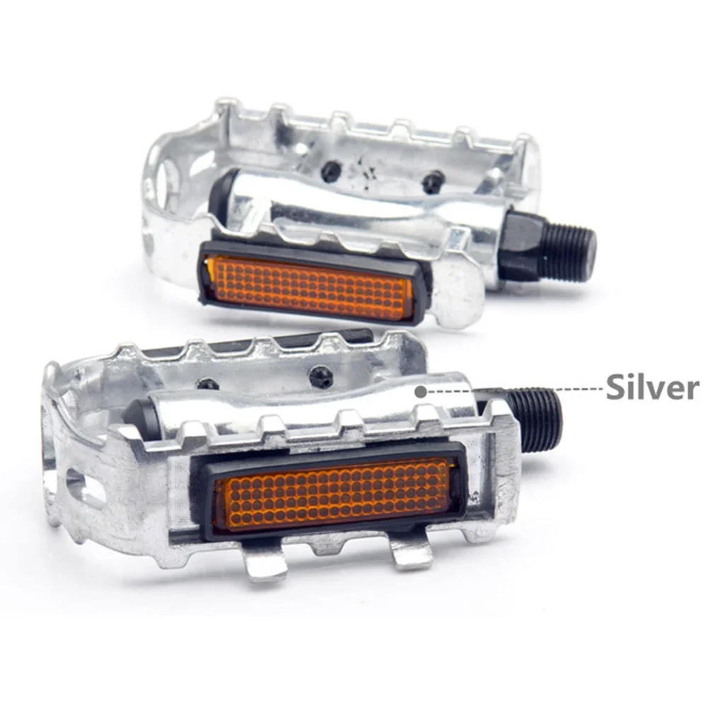 Mountain Bike Pedals Ultralight Aluminium Alloy Reflector Bicycle Flat Pedals