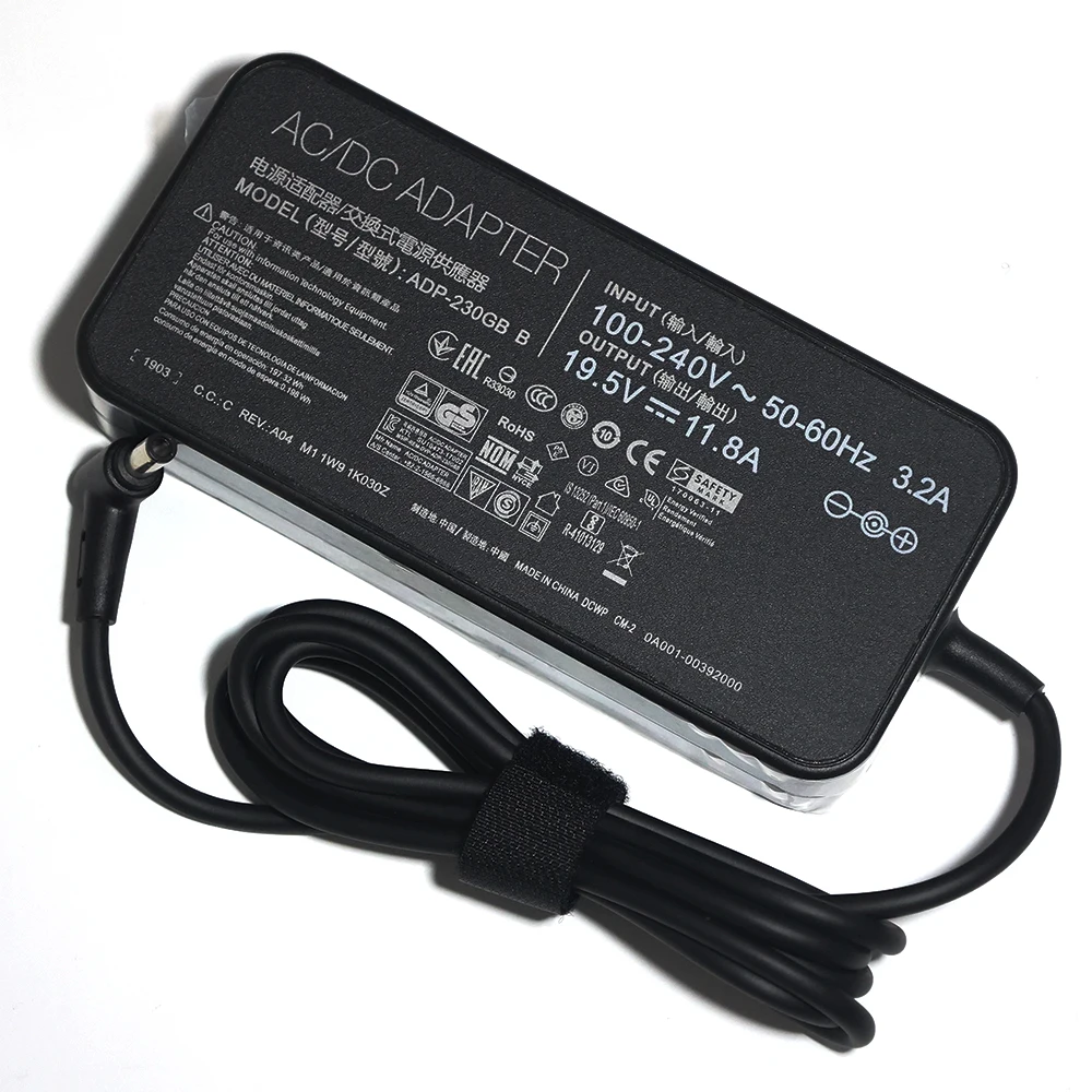Adaptador ac Carregador Laptop para Asus Rog 19.5v 11.8a 230w 6.0x3.7 mm Gm501gs Gx501v Gx501vi Gx501 Gx501vi-xs75 - Imagem 4