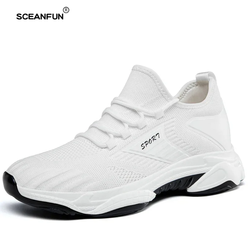 Summer Sports Inner Heighening Shoes Sneakers Men Elevator Shoes Height Increasing Shoes For Man Insoles 8CM Hidden Increase 6