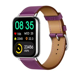 Premium Leather Smart Watch Replacement Wristband Bracelet for Mi band 9 pro (Pu)