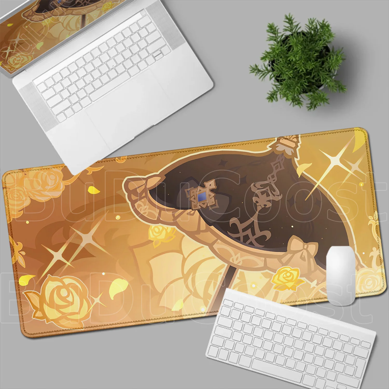 Gamer's Deluxe Edge-Locked Mouse Pad Featuring Iconic Genshin Impact Characters