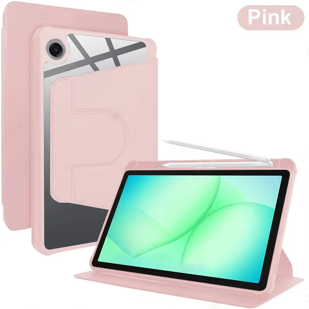 360° Rotating Transparent Acrylic Case with Pen Slot