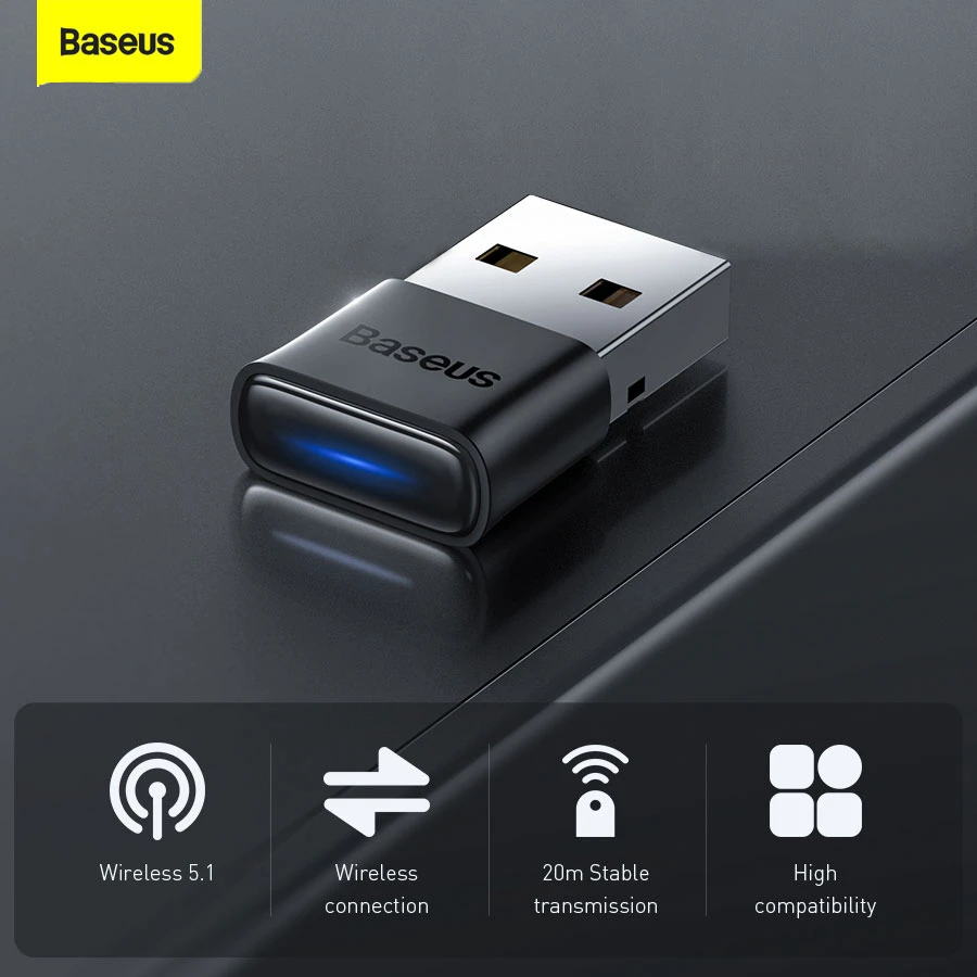 Baseus Usb Bluetooth Adapter Bluetooth 5.1 Wireless Bt Receiver