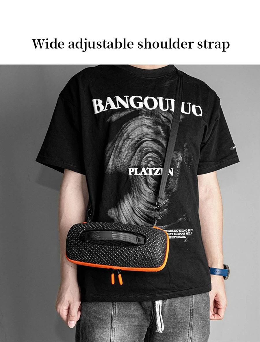 Portable Bag for JBL CHARGE6 Speaker Transparent Bags Charge 6 Outdoors Travel Carrying Sound Permeable Case
