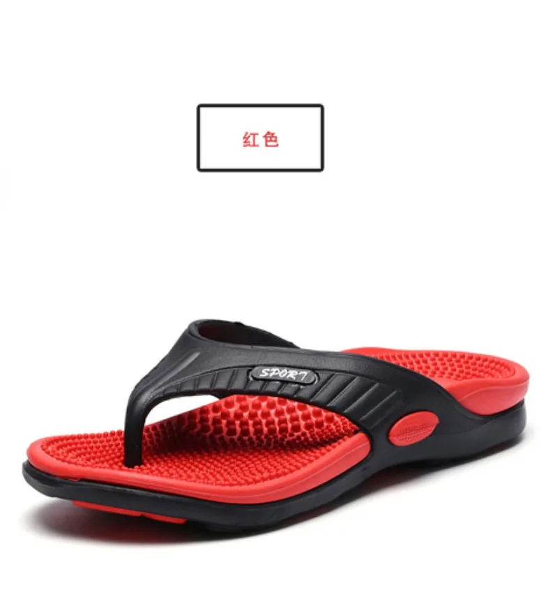 Männer Massage Flip-Flops Sommer Atmungsaktive Strand Schuhe Sandalen Männer Luxus Outdoor-Flip-Flops Hohe Qualität Plus Size46 Männer Hausschuhe – Detail 24