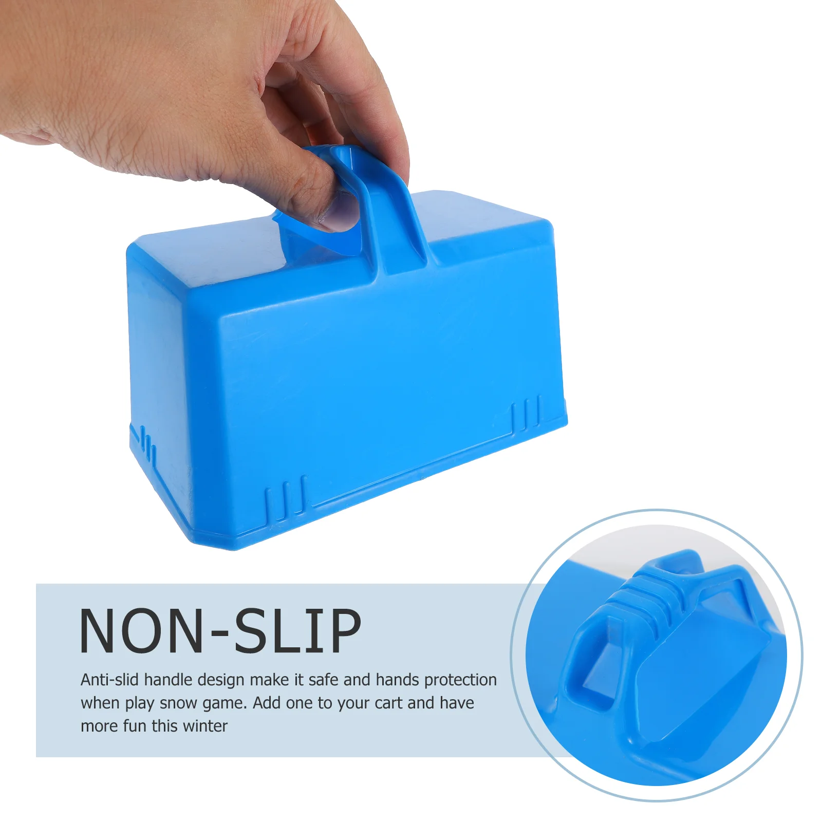 2 Pcs Building Blocks Snow Brick Mold Soil Making Winter Kids Toy Suite Sandcastle Foundation DIY Maker Bricks Baby Travel 3