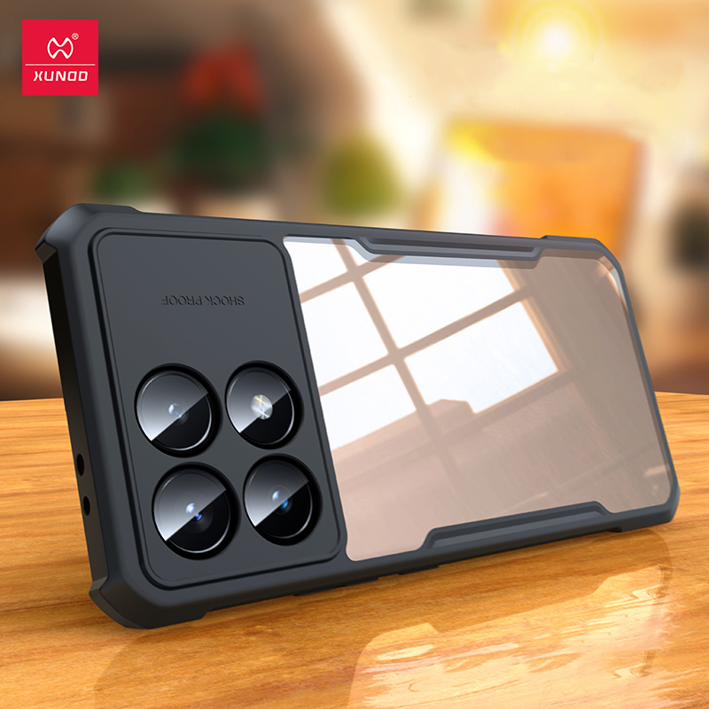 Xundd For POCO X6 POCO X6 Pro 5G Case,Airbag Shockproof Shell,Camera Protection Acrylic&TPU Anti-fingerprint Back Clear Cover