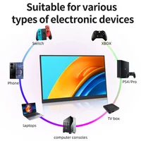 14.1 Inch Touch Screen Portable Monitor 100%sRGB 400cd/m2 Gaming Computer Expand Display For XBox PS4/ 5 Switch Loptop - Image 2