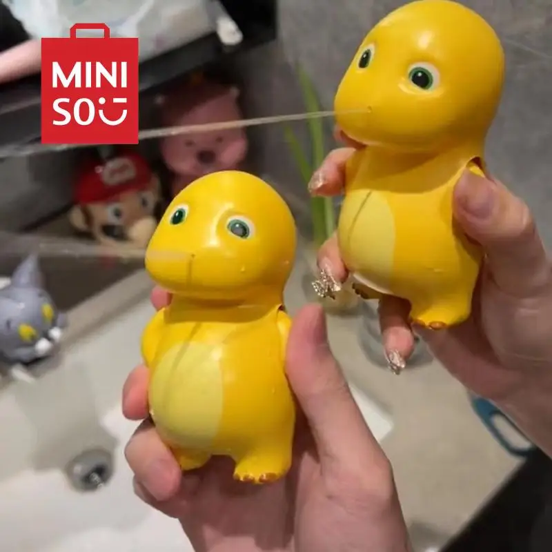 

Miniso Milk Dragon Water Pistol Gun Cute Anime Kids Toys Dorky Smiling Dinosaur Students Creative Water Pistol Birthday Gifts