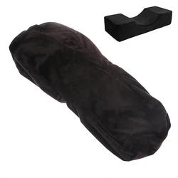 Multicolored Flannel Eyelash Extension Pillow Cover (Black)