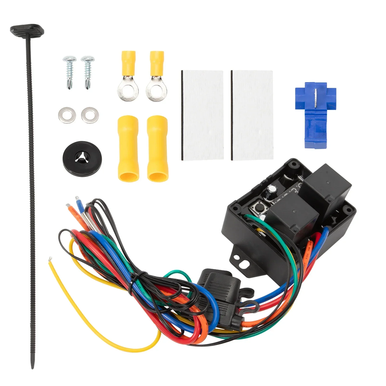 Digital Radiator Fans Controller Swith kit 12V & 24V Adjustable Temperature Range Digital Electric Thermatic Fan Switch Kit 0444 digital thermatic switch