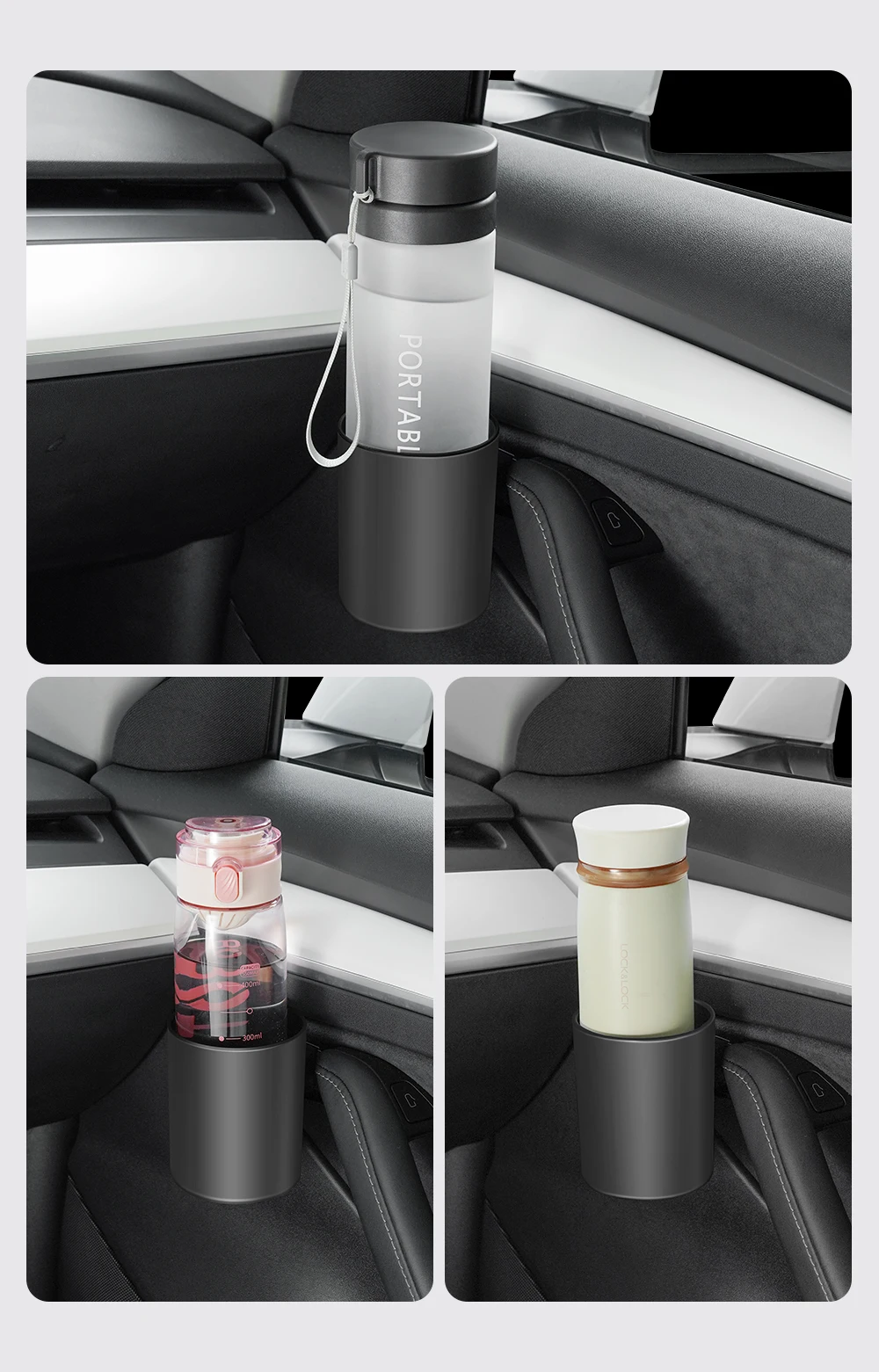 For Tesla Model 3 Y Juniper Highland 2025 Water Cup Holder Door Handle Coffee Dr
