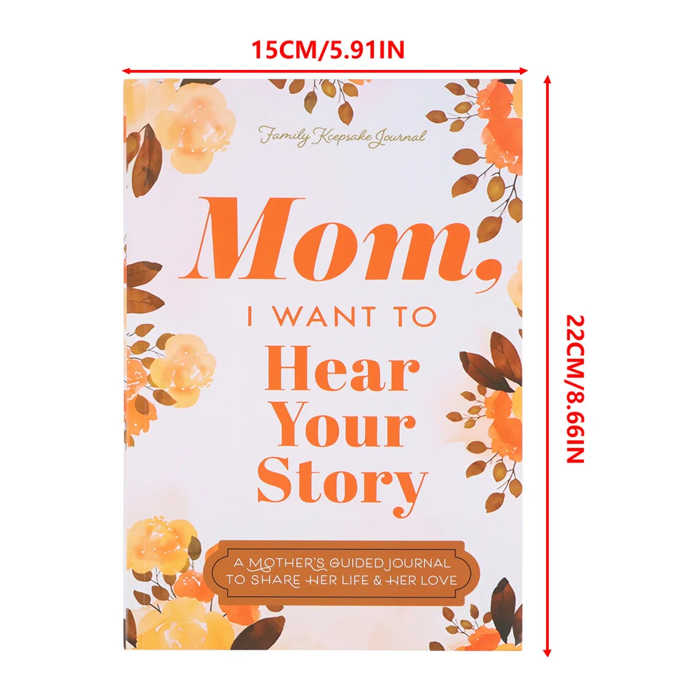 Mom, I Want To Hear Your Story Notebook A Father's Guided Journal Multipurpose Notepad Book Keepsake Journal 6