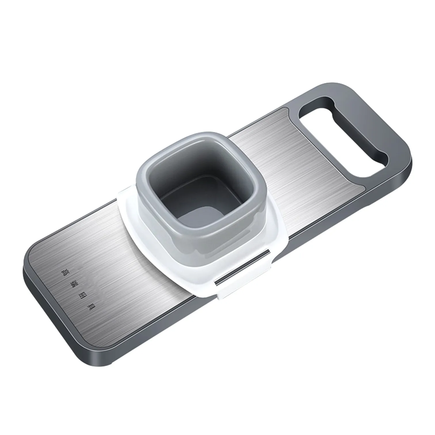 Vegetable Fruit Cutter LFGB 420 Stainless Steel Blade Magic Chopper Magnetic Suction Back Slicer for Potato Cucumber Carrot Garlic Crusher