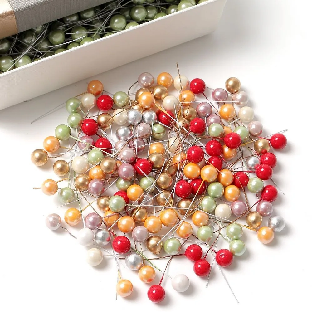 50 Stücke Weihnachtsdekoration Gold Rot Beere Weihnachtsbaum Ornamente für Wohnkultur Navidad Neujahr Geschenke 2026 Girlande DIY Zubehör – Detail 7