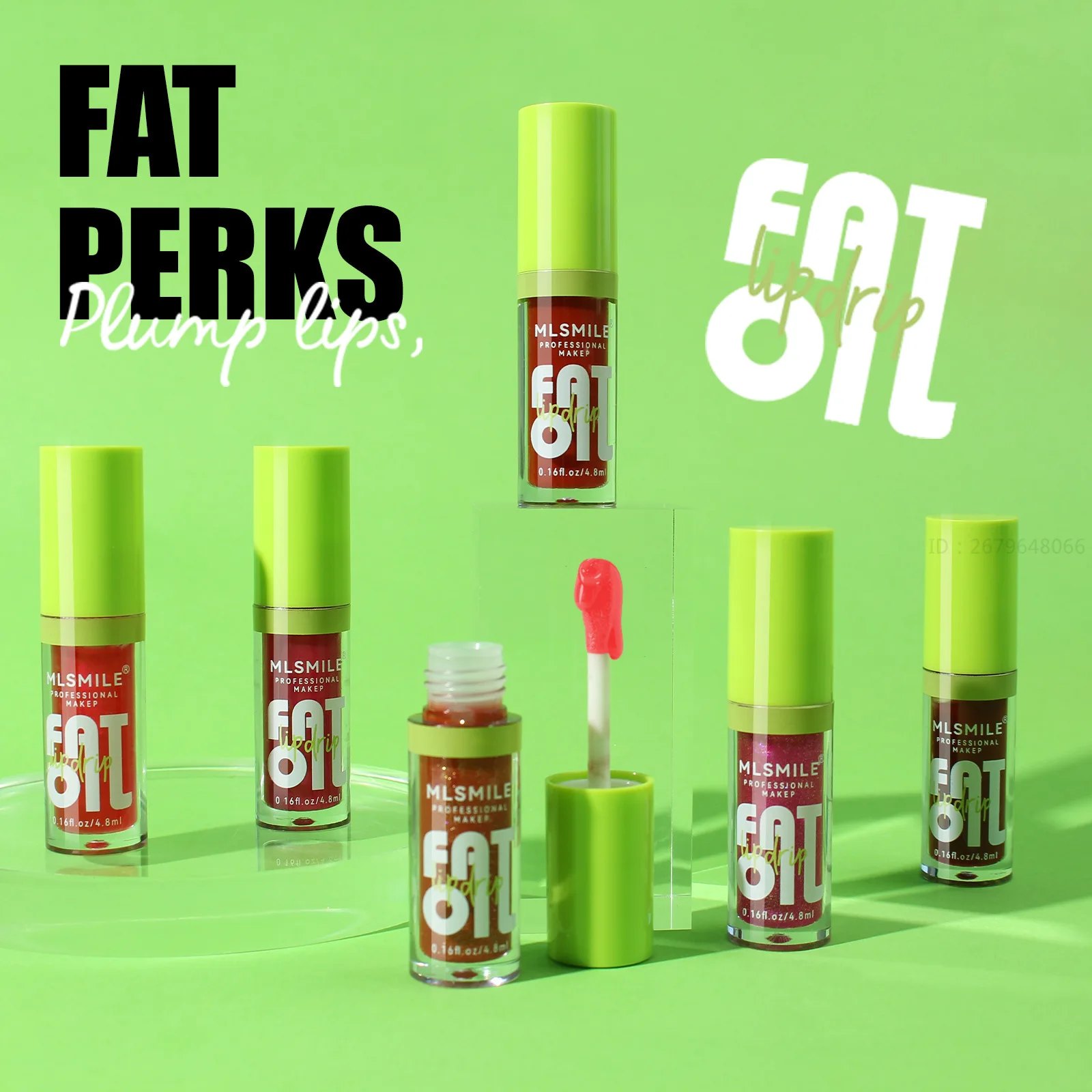 Lip Glaze Lip Plumper 4Pcs/Set Jelly Lip Plumping Oil Transparent Long Lasting Moisturizing Lip Care Hydrating Glaze Make Up Liquid Lipstick