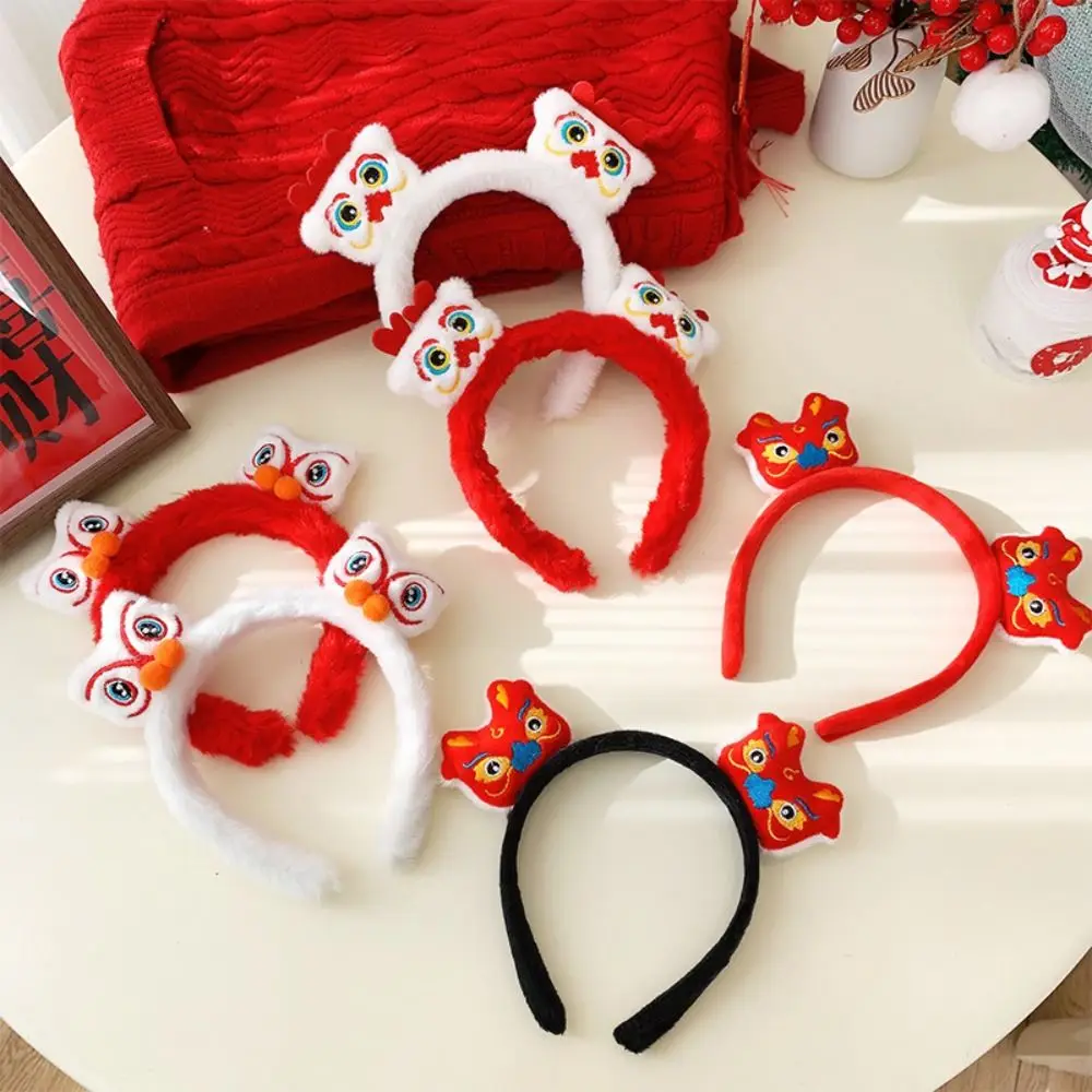 Cartoon New Year Headband Lion Awakening Mascot Dragon Lion Awakening Headband New Year Headwear Child Headwear Cartoon Hairband cartoon new year headband lion awakening mascot dragon lion awakening headband new year headwear child headwear cartoon hairband