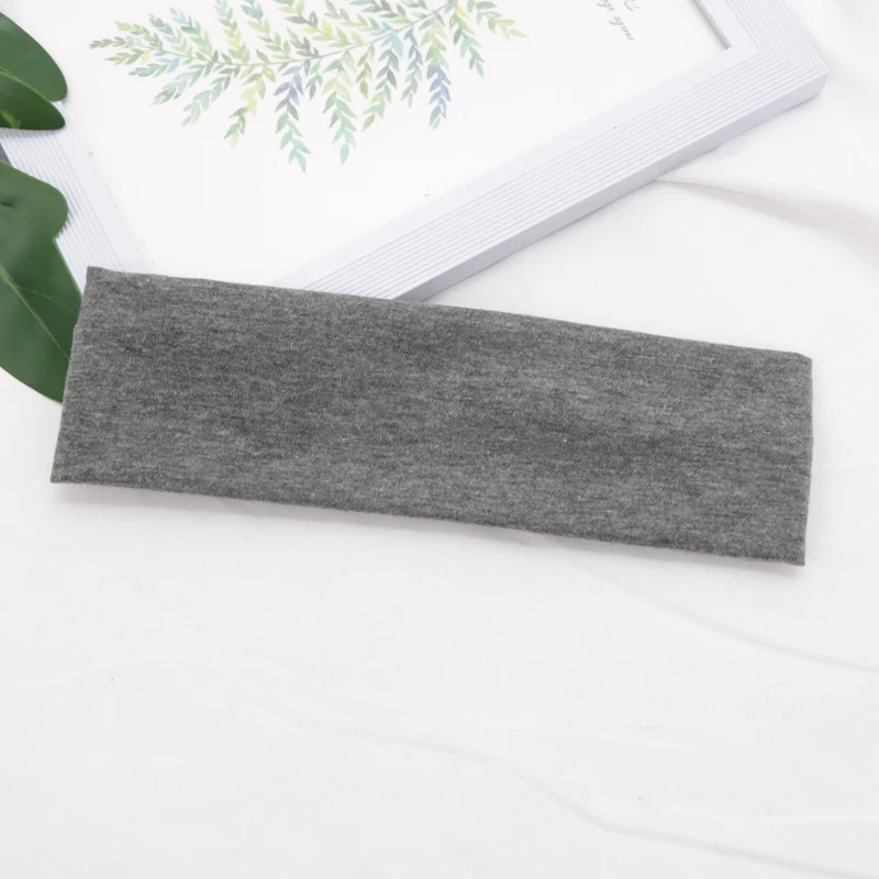 Elastic Cotton Sports Headband for Women - Versatile Hair Accessory for Gym, Running, Yoga, and Makeup