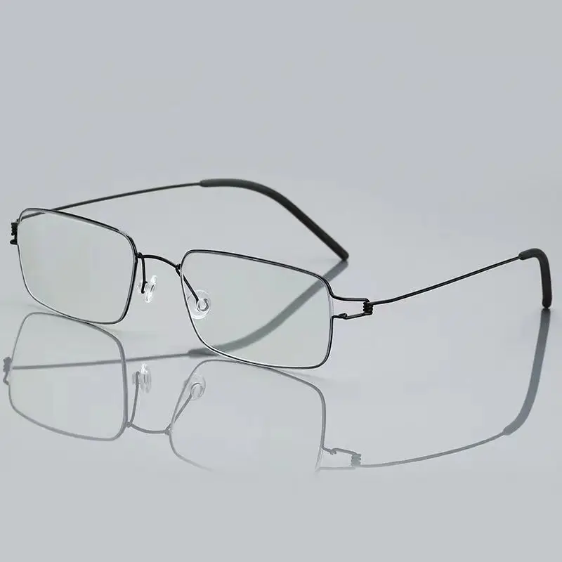 Reading Glasses 5g New Men Women Rimless Anti Blue Light Bifocal Far Near Magnification Eyewear Presbyopic +150 +200