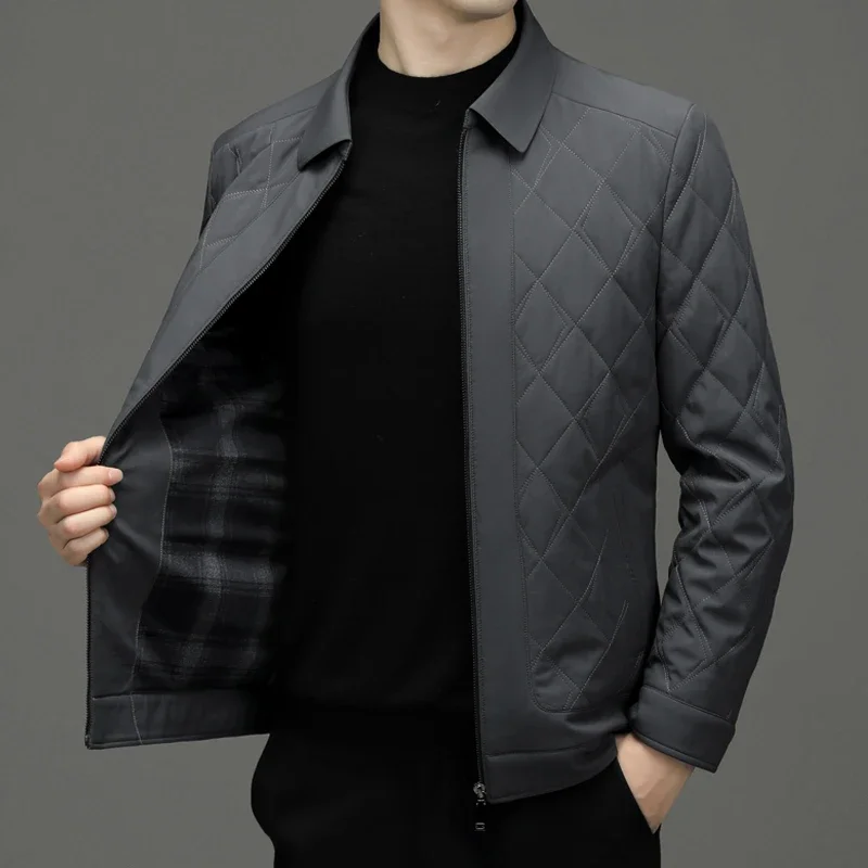 

Men's Winter Jacket New Cotton-Padded Clothes Imitation Wind Thick Warm Cotton-Padded Jacket Cold-Resistant Hooded Casual Coat